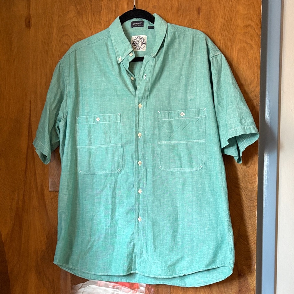 Gant Salty Dog Men's Mint Green Casual Button Down Shirt